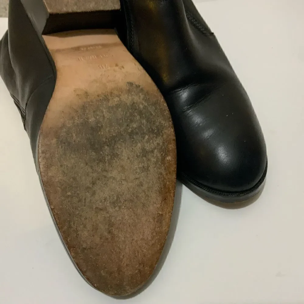 Cole Haan Ankle Boots Womens 7 B Black Dual Zipper Oak D44816 Booties